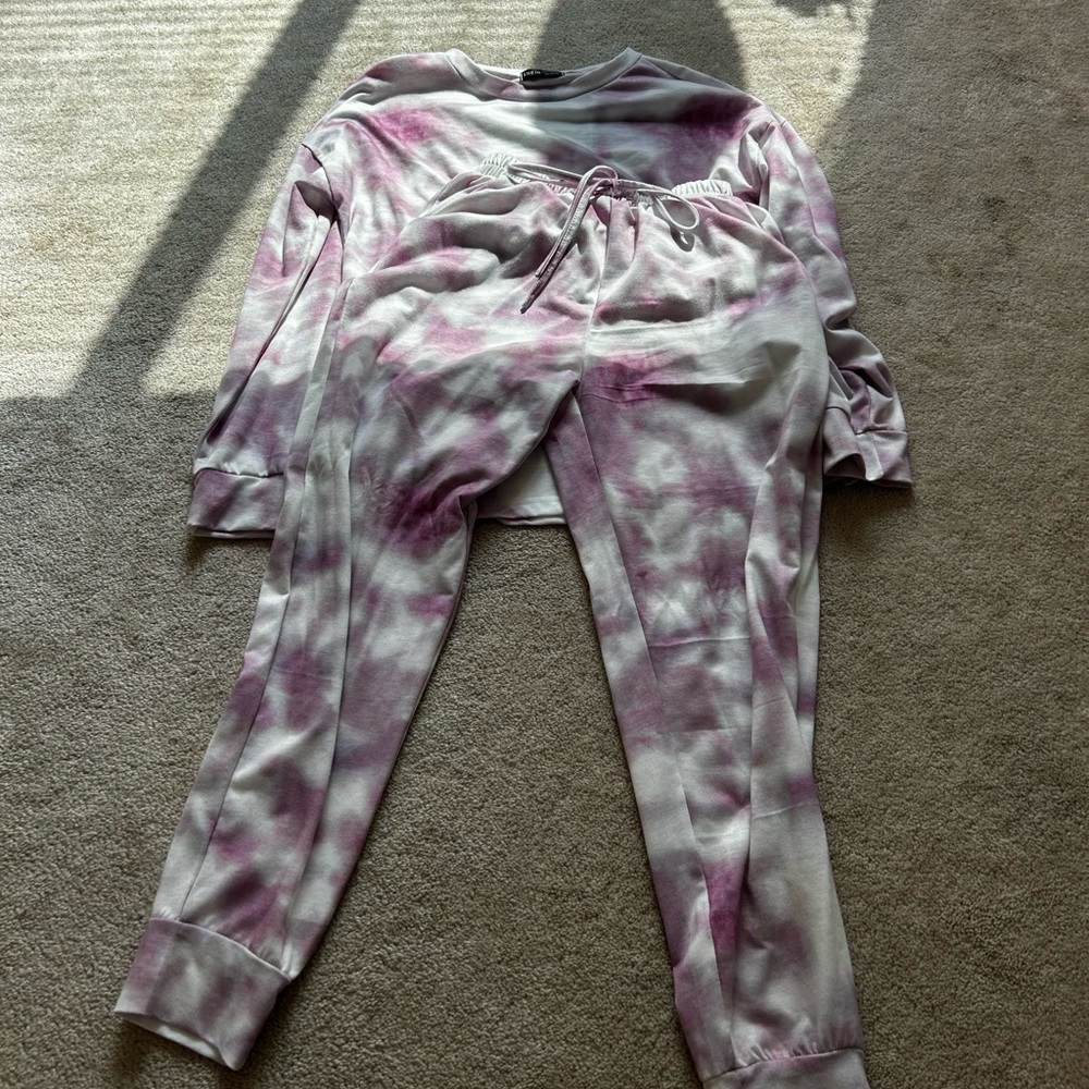 Matching tie dye set from shein, size small